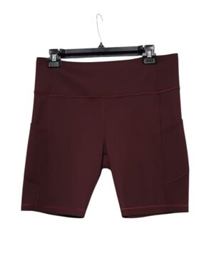 Lululemon Women's Fast and Free Short 8" Burgundy Bay-Size 14